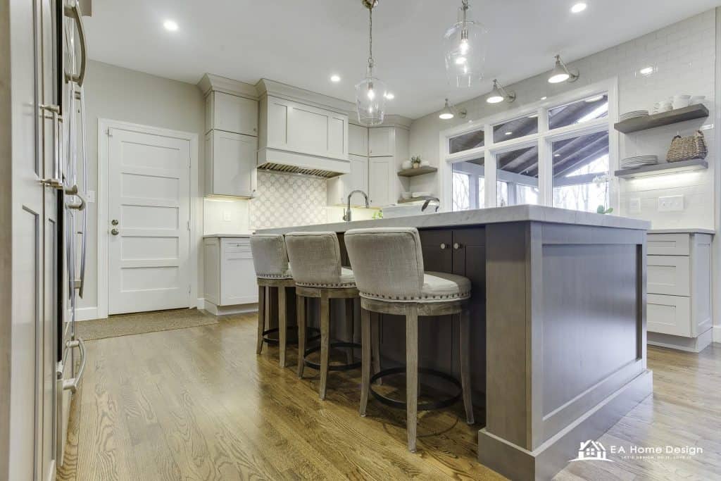 Kitchen remodel in Herndon VA, completed EA Home Design project