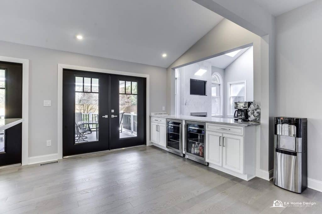 Kitchen remodel in Reston VA, finished kitchen wide view