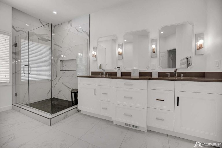 Modern small kitchen with modular fittings, custom cabinets, and durable countertops, designed to make the most of limited space.