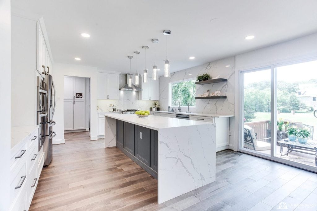 Nejat kitchen refresh by EA Home Design in Northern Virginia