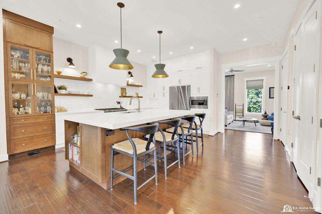 Kitchen remodel in Leesburg VA, completed EA Home Design project