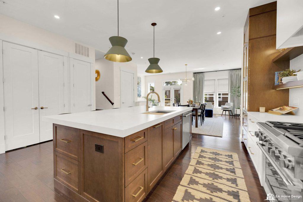 Kitchen remodel in Leesburg VA, storage and pantry cabinetry