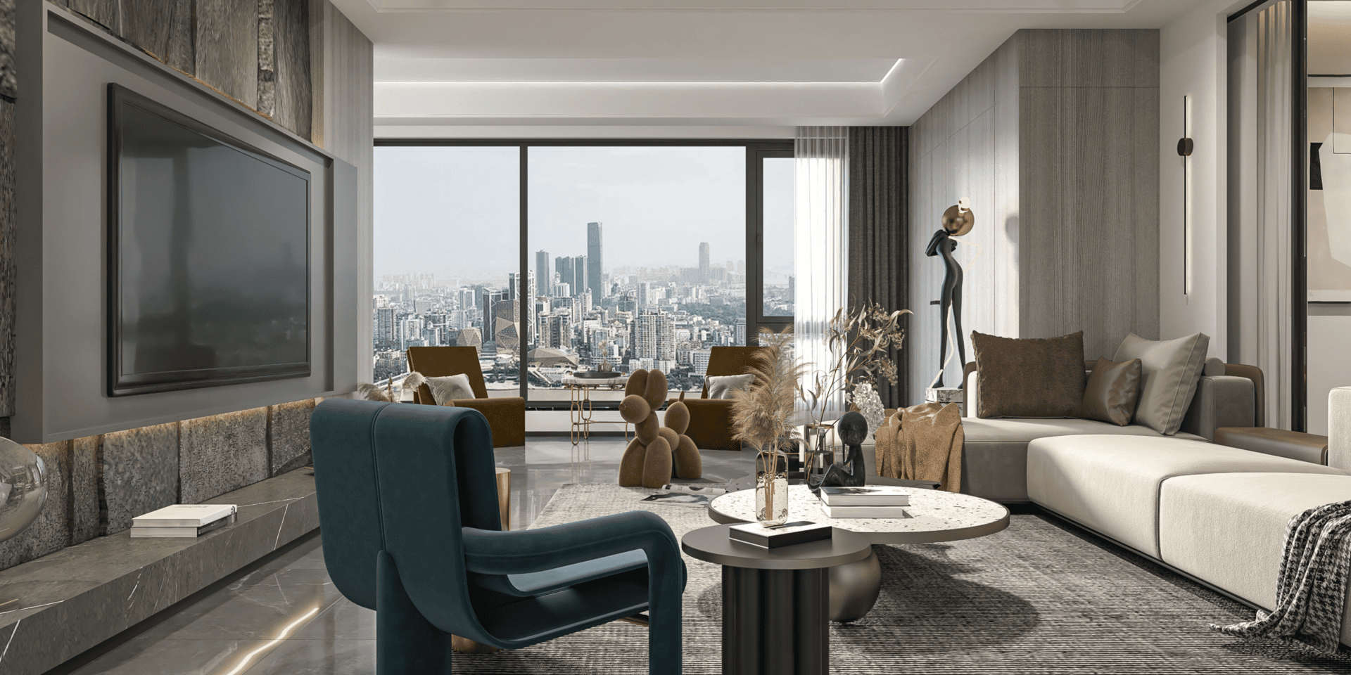 View of Illuminating Ideas Creating Focal Point | EA Home Design