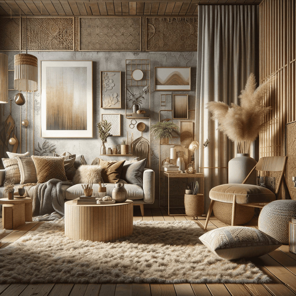 An image showcasing 'The Art of Texture_ Adding Dimension to Your Home Design'.