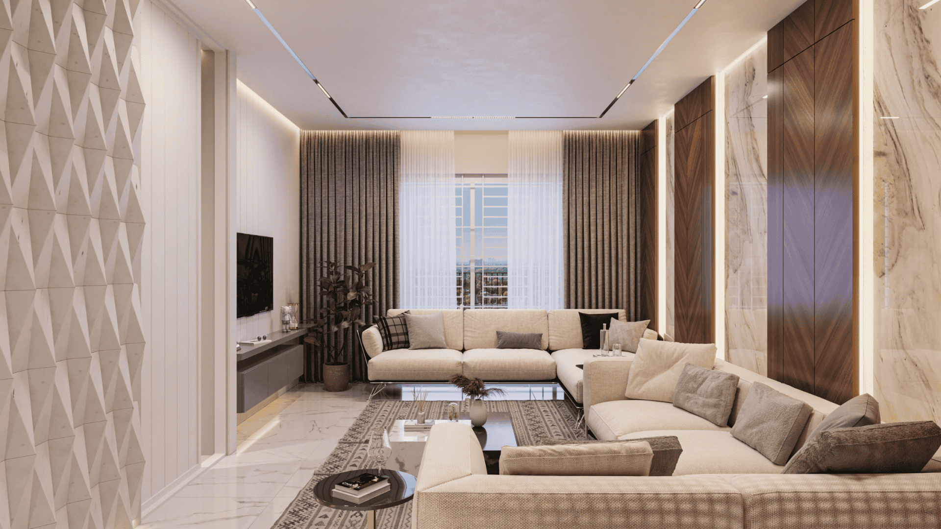 View of the vanity cabinet is made of american walnut wood venner showcasing ...