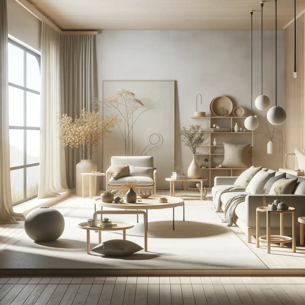 An image showcasing 'The Joy of Minimalism_ Simplifying Your Space Through Design'.