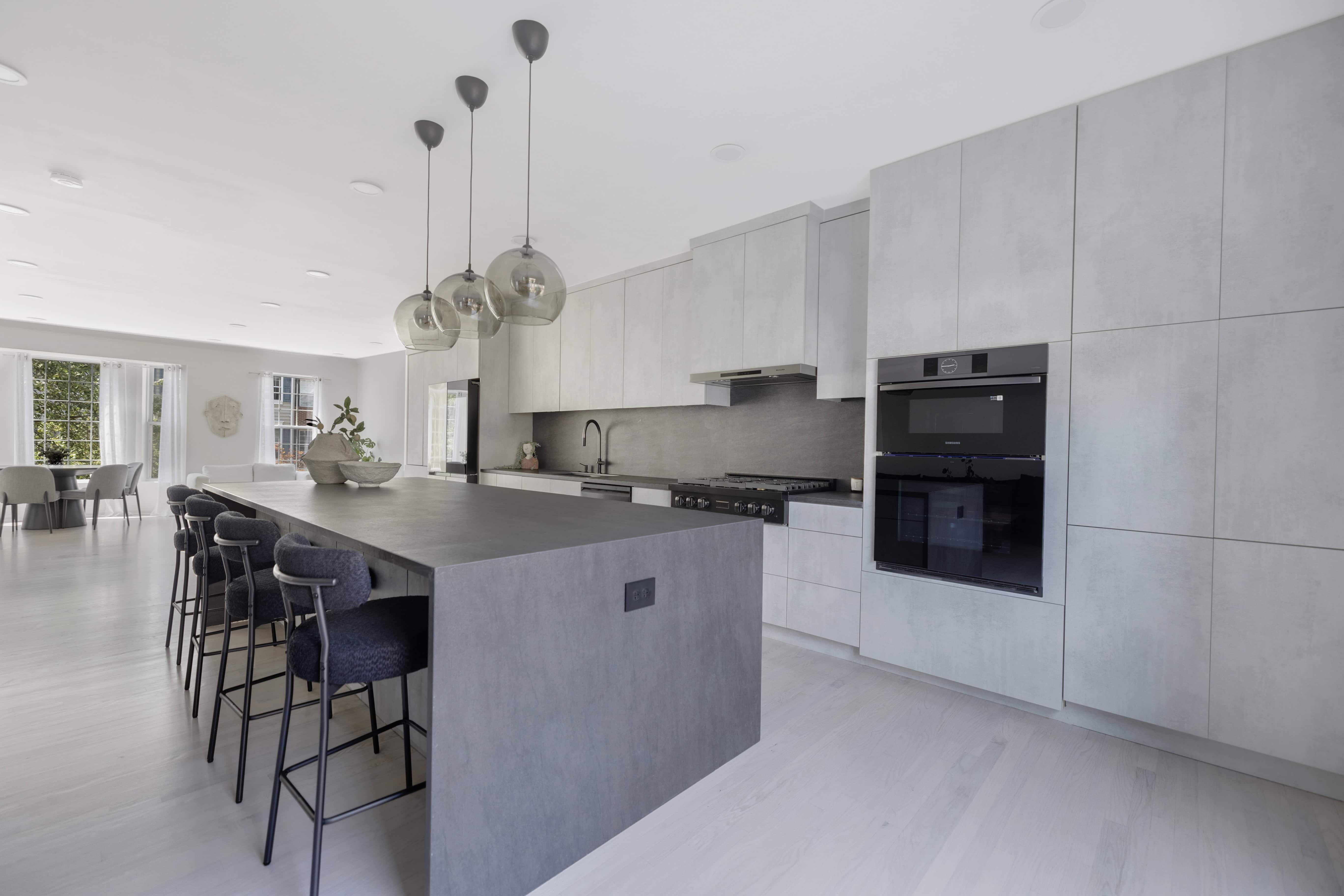 Kitchen remodel in Sterling VA — range wall and appliances