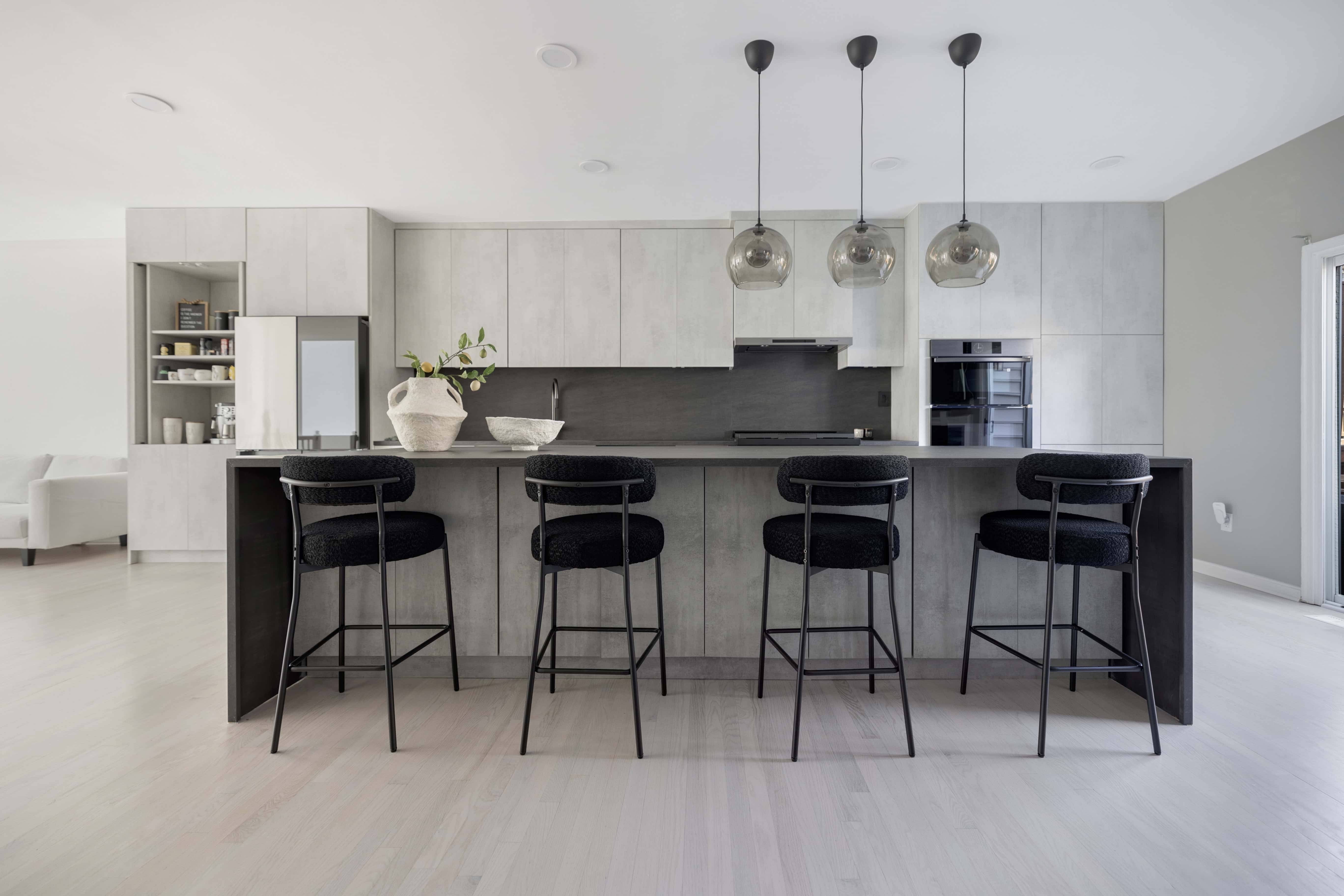 Kitchen remodel in Sterling VA — countertop and hardware detail