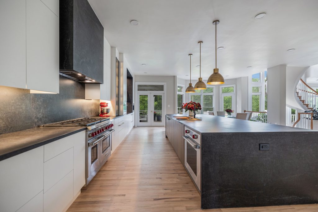 Kitchen remodel in McLean VA, island and seating area