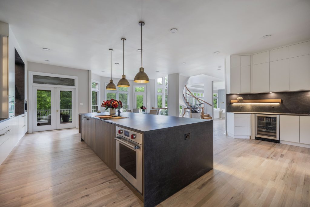 Kitchen remodel in McLean VA, storage and pantry cabinetry
