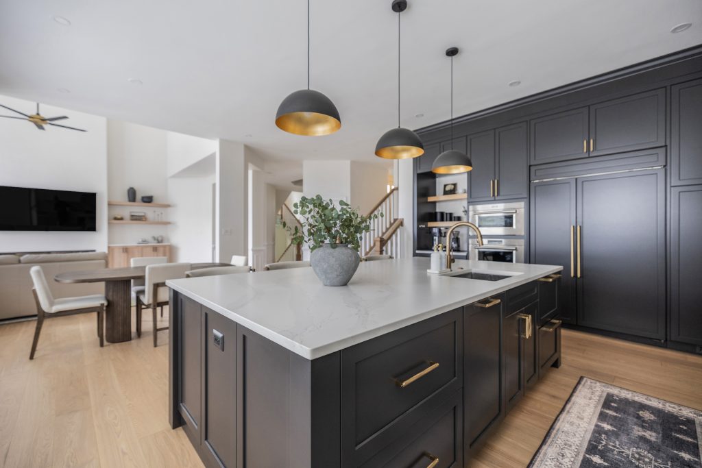 Kitchen remodel in Fairfax VA, range wall and appliances