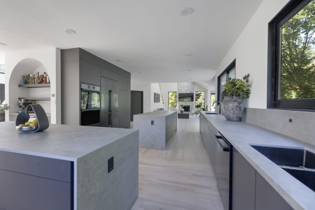 Detail of completed high end remodeling work in a Northern Virginia home