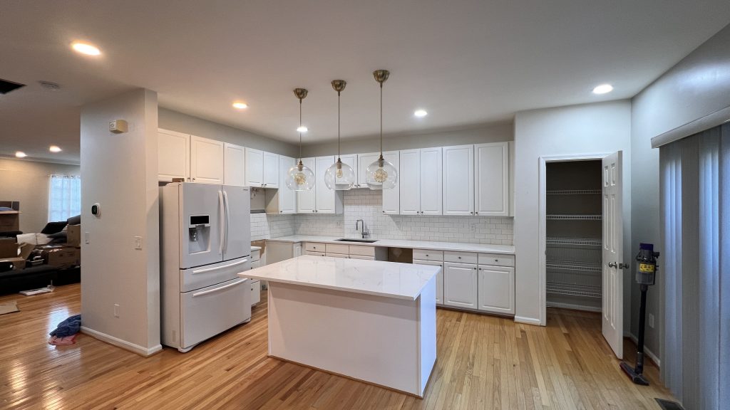 Before photo of kitchen remodel in Sterling VA, original kitchen