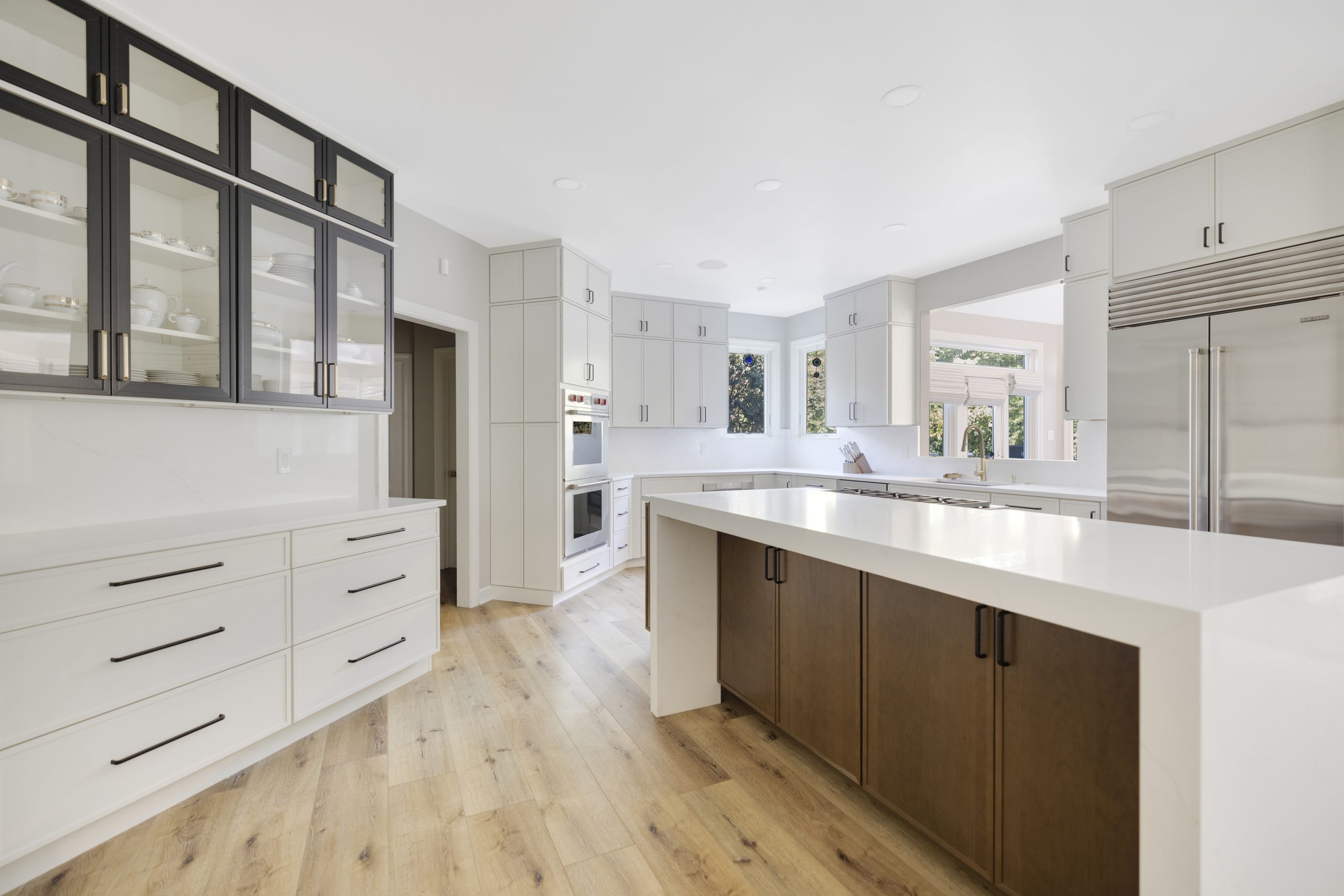 Bright interior with large windows and natural light