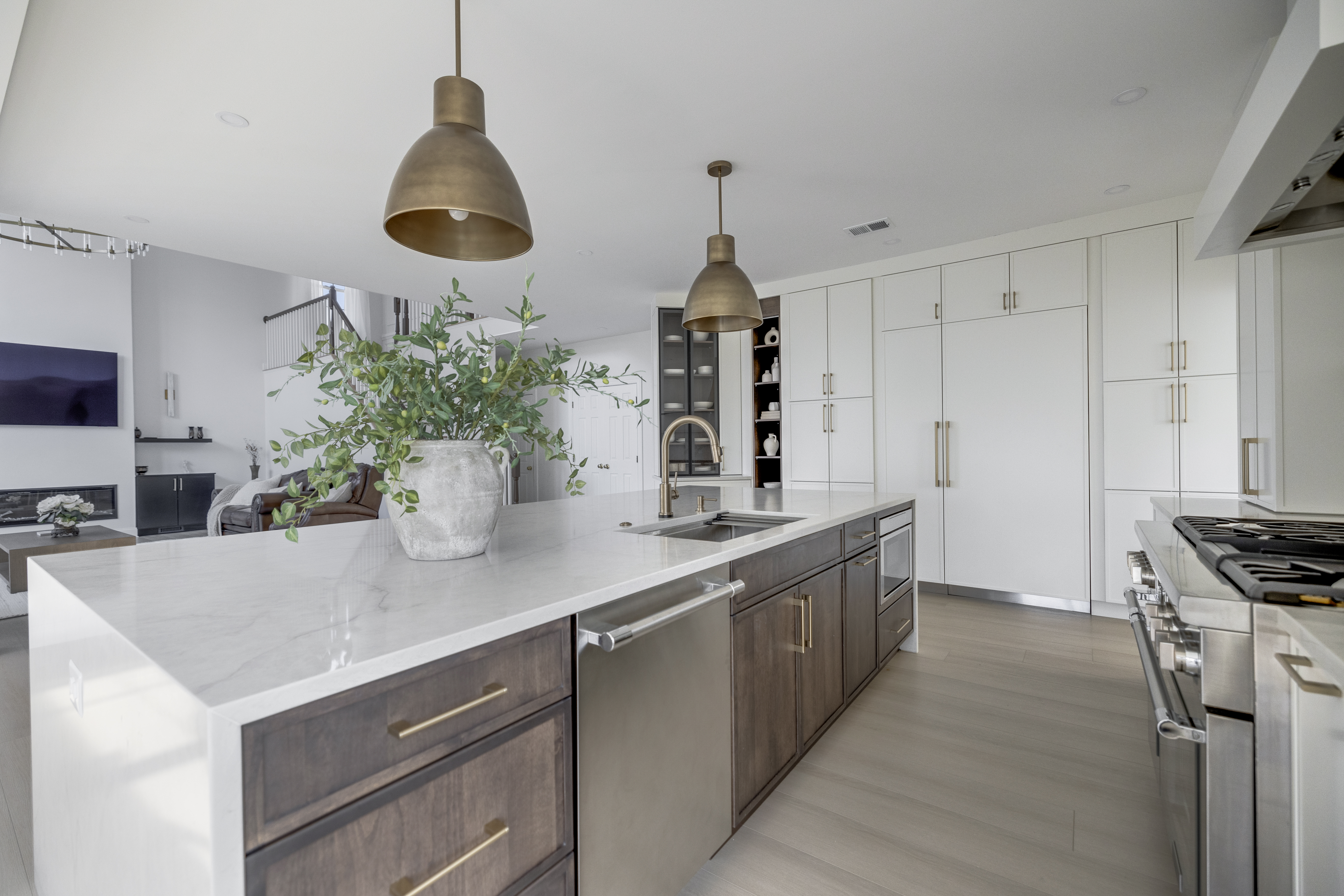 Kitchen remodel in Chantilly VA — sink and window wall