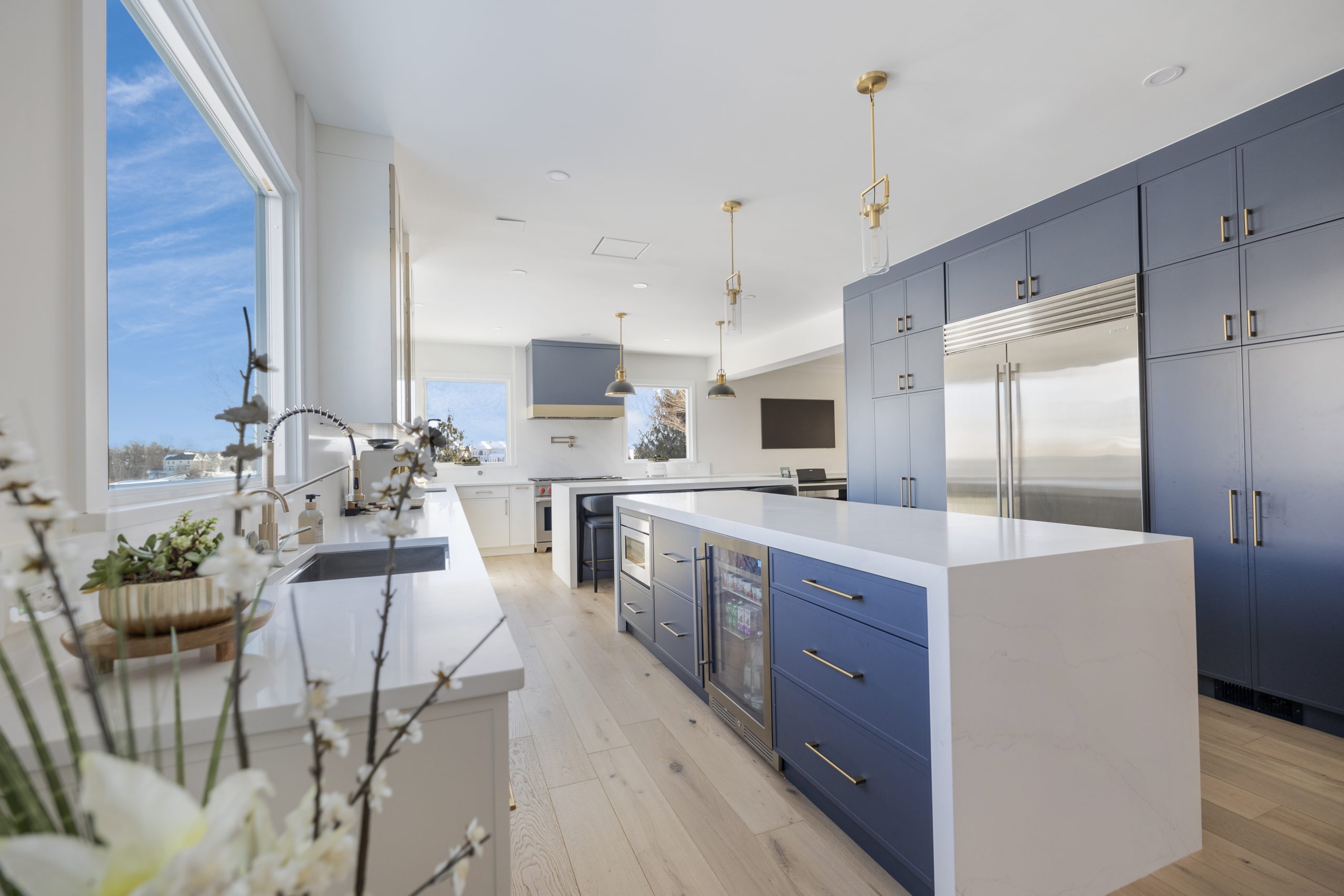 Finished kitchen remodel in Northern Virginia showing the result of professional design planning