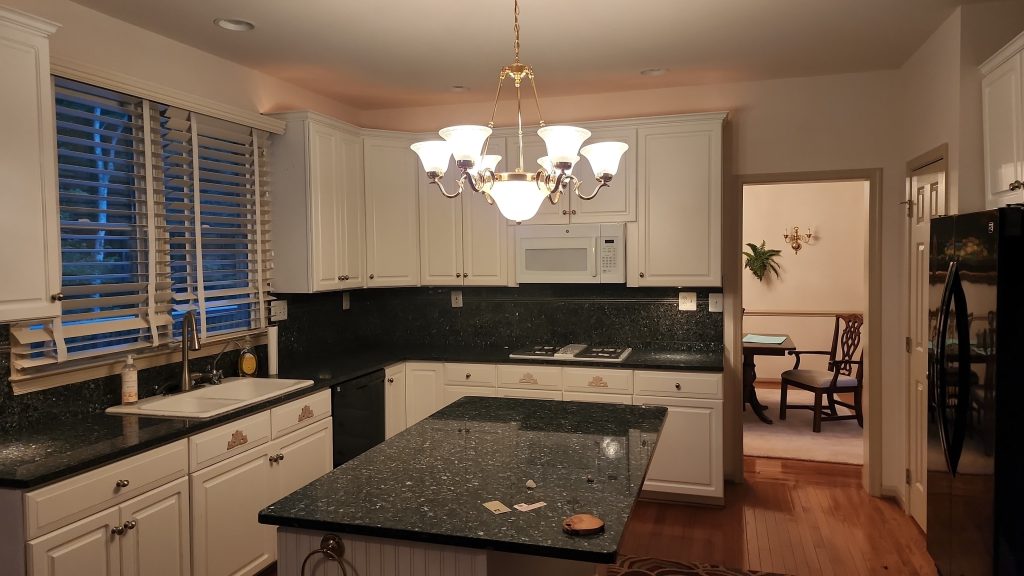 Dated kitchen before remodeling — customer photo being uploaded
