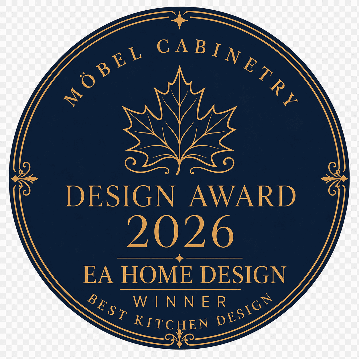 Möbel Cabinetry 2026 Design Award — Best Kitchen Design — awarded to EA Home Design