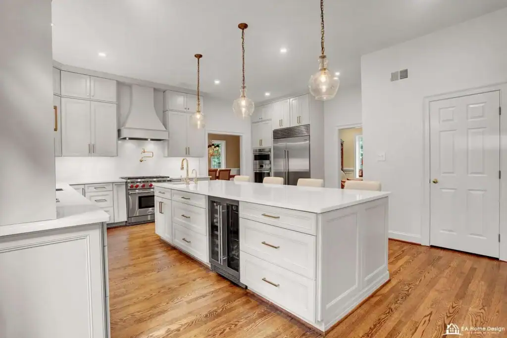 Kitchen refreshed before selling a Fairfax County home